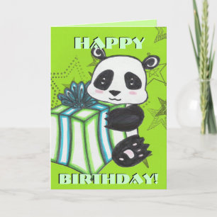 Panda Birthday Kaart