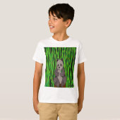 Panda (blanc) - T-Shirt Basique pour Garçon (Devant entier)