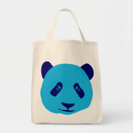 Panda - Blauw Tote Bag