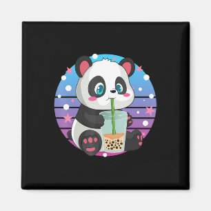 Panda Boba Thee Bubble Thee Anime Kawaii Neko  Magneet