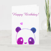 Panda Bonne carte d'anniversaire (Devant)