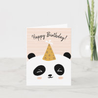 Panda Bonne carte d'anniversaire
