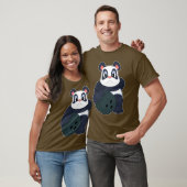 Panda Bowling bal T-shirt (Unisex)