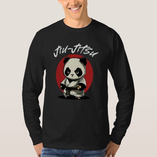 Panda Brazilian Jiu Jitsu and Grappling T-shirt (Voorkant)