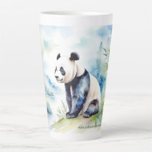 Panda brengt geluk latte mok