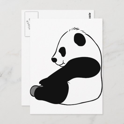 Panda Briefkaart (Voorkant / Achterkant)