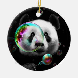 PANDA BUBBLE MAKER KERAMISCH ORNAMENT