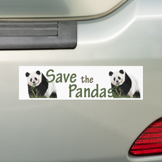panda-bumper bumpersticker (Op auto)