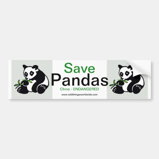 Panda - bumper sticker (Devant)