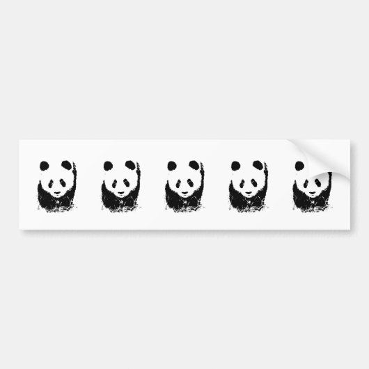 Panda Bumpersticker (Voorkant)