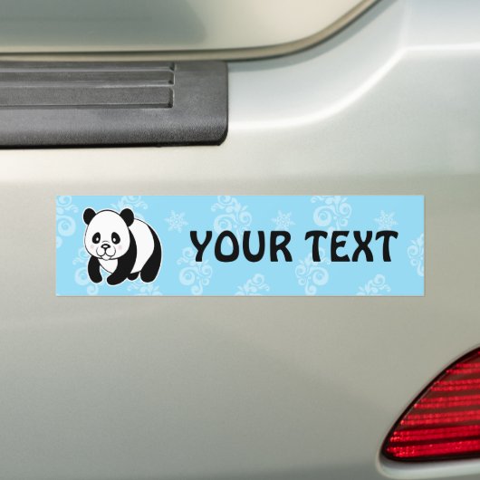 Panda Bumpersticker (Op auto)