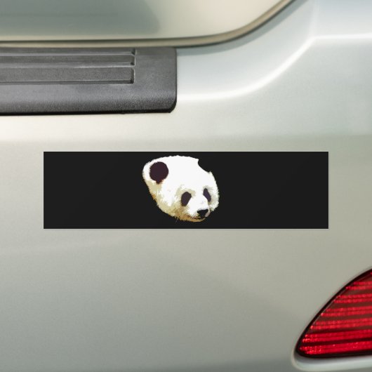 Panda Bumpersticker (Op auto)