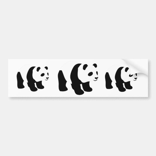Panda Bumpersticker (Voorkant)