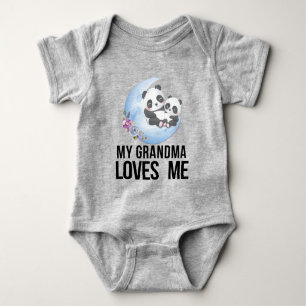 Panda 🐼 Cadeau voor kleinkind - Mijn oma houdt va Romper