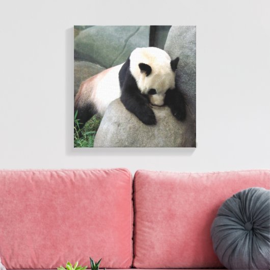 Panda Canvas Afdruk (Insitu (Woonkamer))
