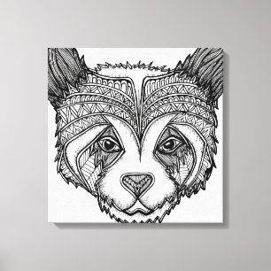 Panda Canvas Afdruk