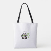 Panda canvas tas! draagtas (Achterkant)