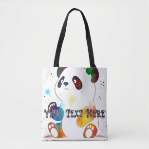 Panda canvas tassen