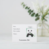 Panda - cartes de visite (Debout devant)