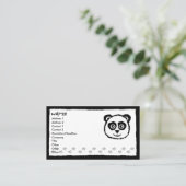 Panda Cartes de visite (Debout devant)