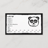 Panda Cartes de visite (Devant)