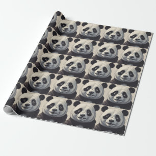 Panda Cartoon Tekenkunst Cadeaupapier
