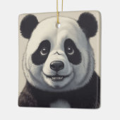 Panda Cartoon Tekenkunst Keramisch Ornament (Links)