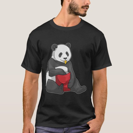 Panda Chips Zak van Chips T-shirt (Voorkant)