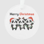 Panda Christmas Animals Pandas Merry Christmas (devant)