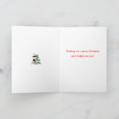 Panda Christmas Card, carte de vacances (Intérieur)