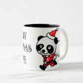 Panda Christmas-Mok Tweekleurige Koffiemok (Voorkant rechts)