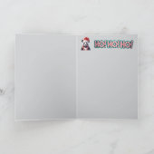 Panda Christmas Stocking Kaart (Binnen)