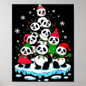 Panda Christmas Tree Panda Lover Xmas Squad Men Wo Poster (Voorkant)