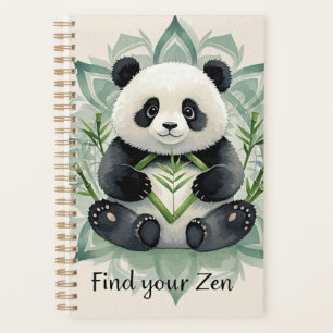 Panda Chubby assis dans une pose de lotus Zen