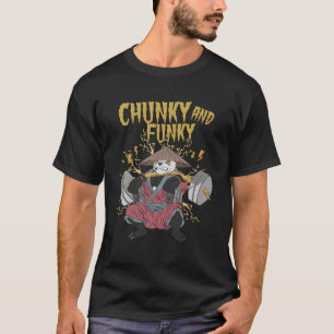 Panda Chunky Maar Funky Gewichtheffen Bodybuilding T-shirt