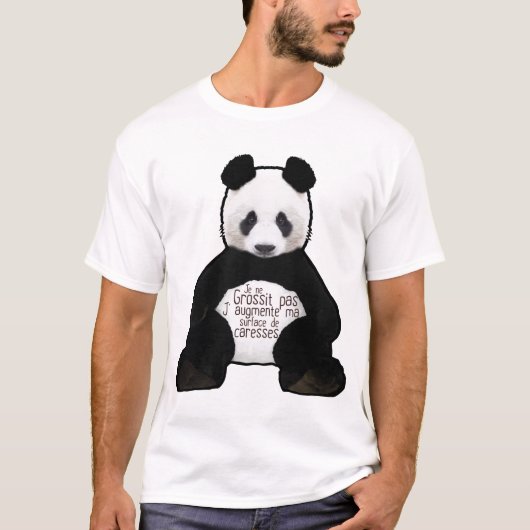 panda citt grossit niet verhoogd vlokje surfae t-shirt (Voorkant)