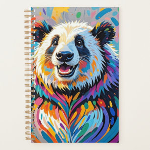Panda coloré abstrait dessin animal