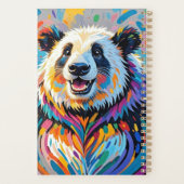 Panda coloré abstrait dessin animal (Dos)
