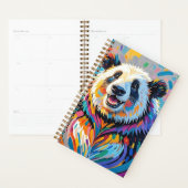 Panda coloré abstrait dessin animal (Devant avec enveloppe)