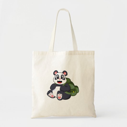 Panda comme randonneur avec sac à dos (Devant)
