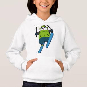 Panda comme Saut à ski avec Ski