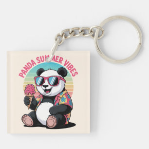 Panda Cool Été Glace Enfant Sleutelhanger