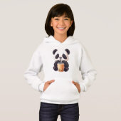 Panda couché avec Bubble Tea Pastel Sweat - shirt (Devant entier)