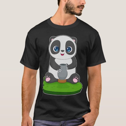 Panda Craftsman Jar T-shirt (Voorkant)