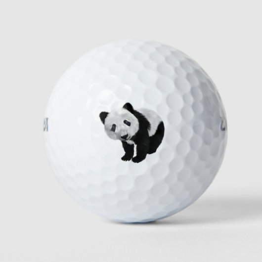 Panda Cub Golfballen (Voorkant)