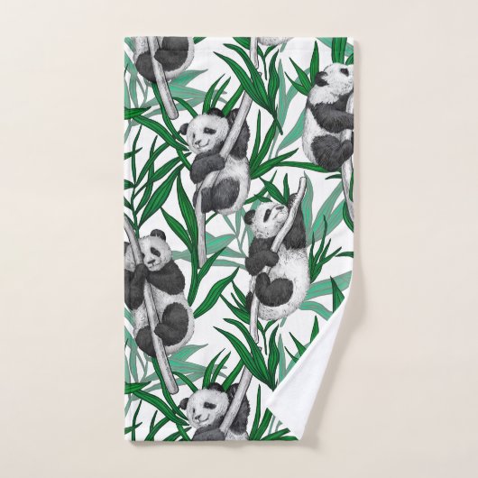 Panda cubs on (Serviette à main)