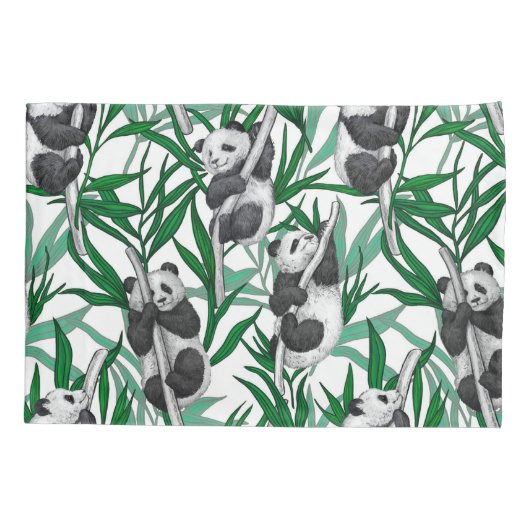 Panda cubs op kussensloop (Achterkant-Links)