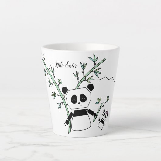 Panda cup latte mok (Voorkant)