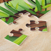 Panda Cute Dans Le Puzzle De La Forêt De Bambou (Côté)