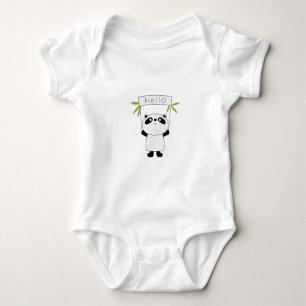 Panda Cute Design Baby Jersey Rompertje Romper